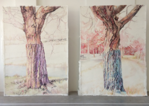 diptiek boom 2x 245x175 cm 3242
